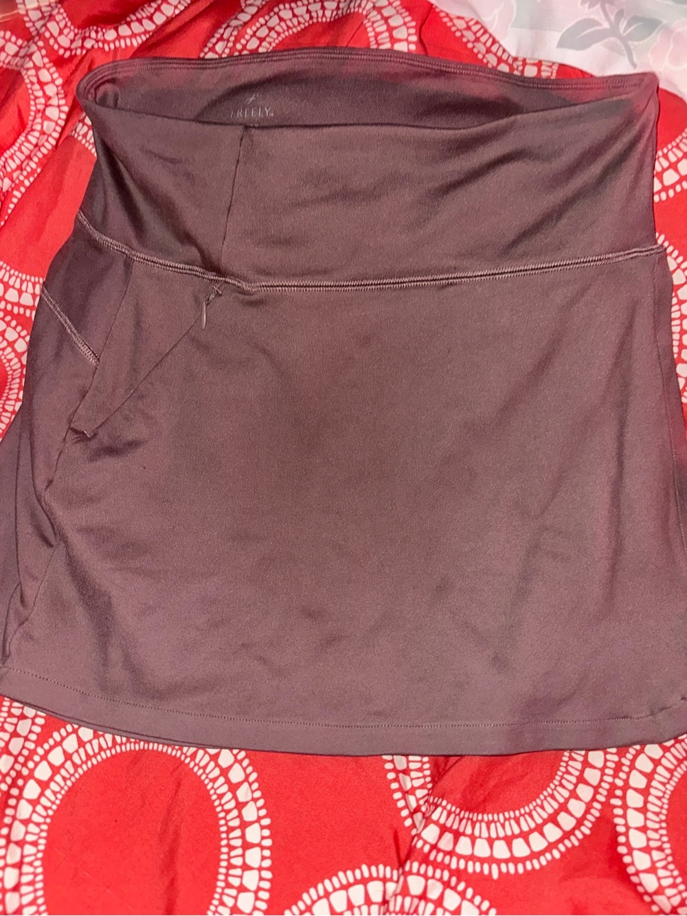 Freely A-Line Athletic Skirt in Dark Brown